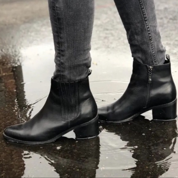 Blondo Shoes - Blondo ELVINA Waterproof Leather Ankle Boots 9.5 NWT Black